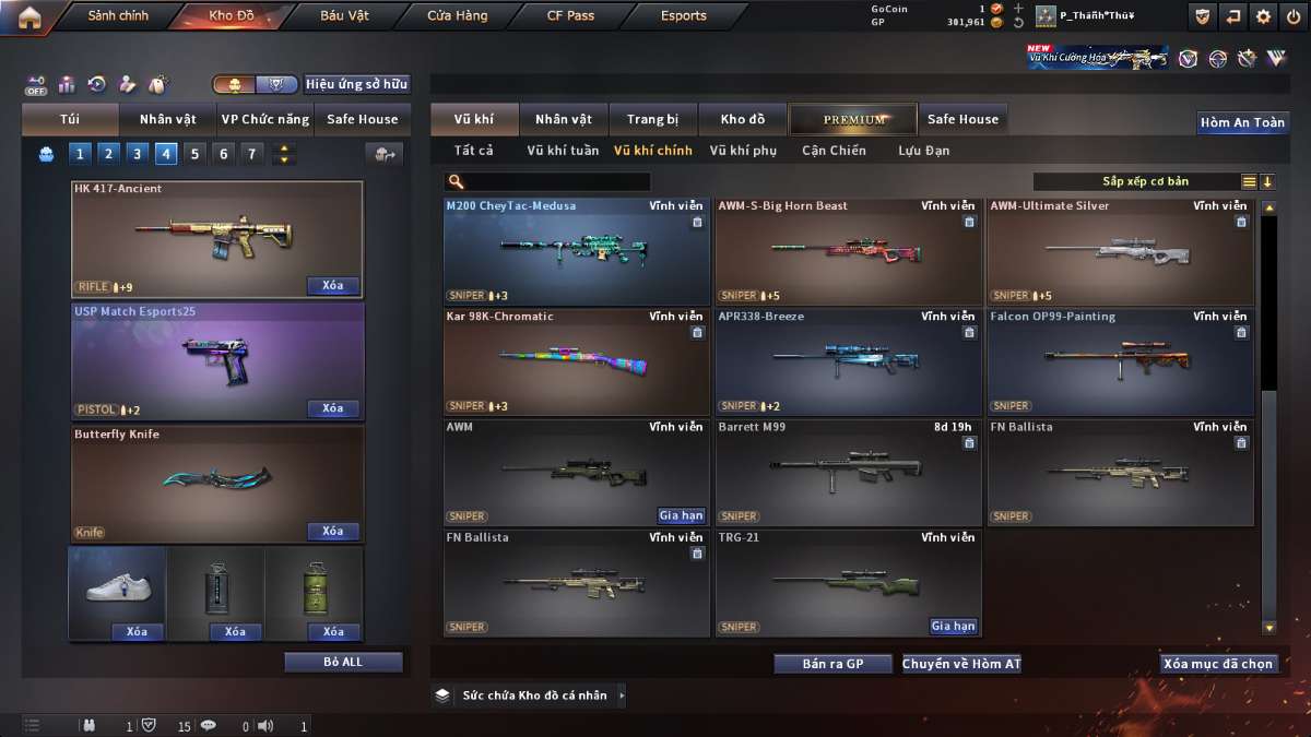 shop acc cf uy tin gia re